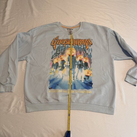 Adult Goosebumps Blue Crewneck Sweatshirt Size Women’s XXL - Picture 6 of 10